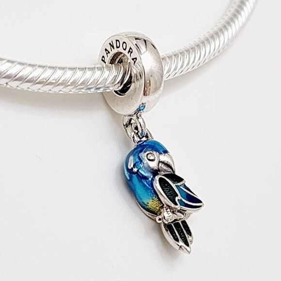 Pandora Jungle Paradise Parrot Dangle Charm - Picture 4 of 5